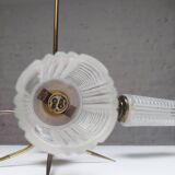 1960s brass 4-arm spider chandelier
