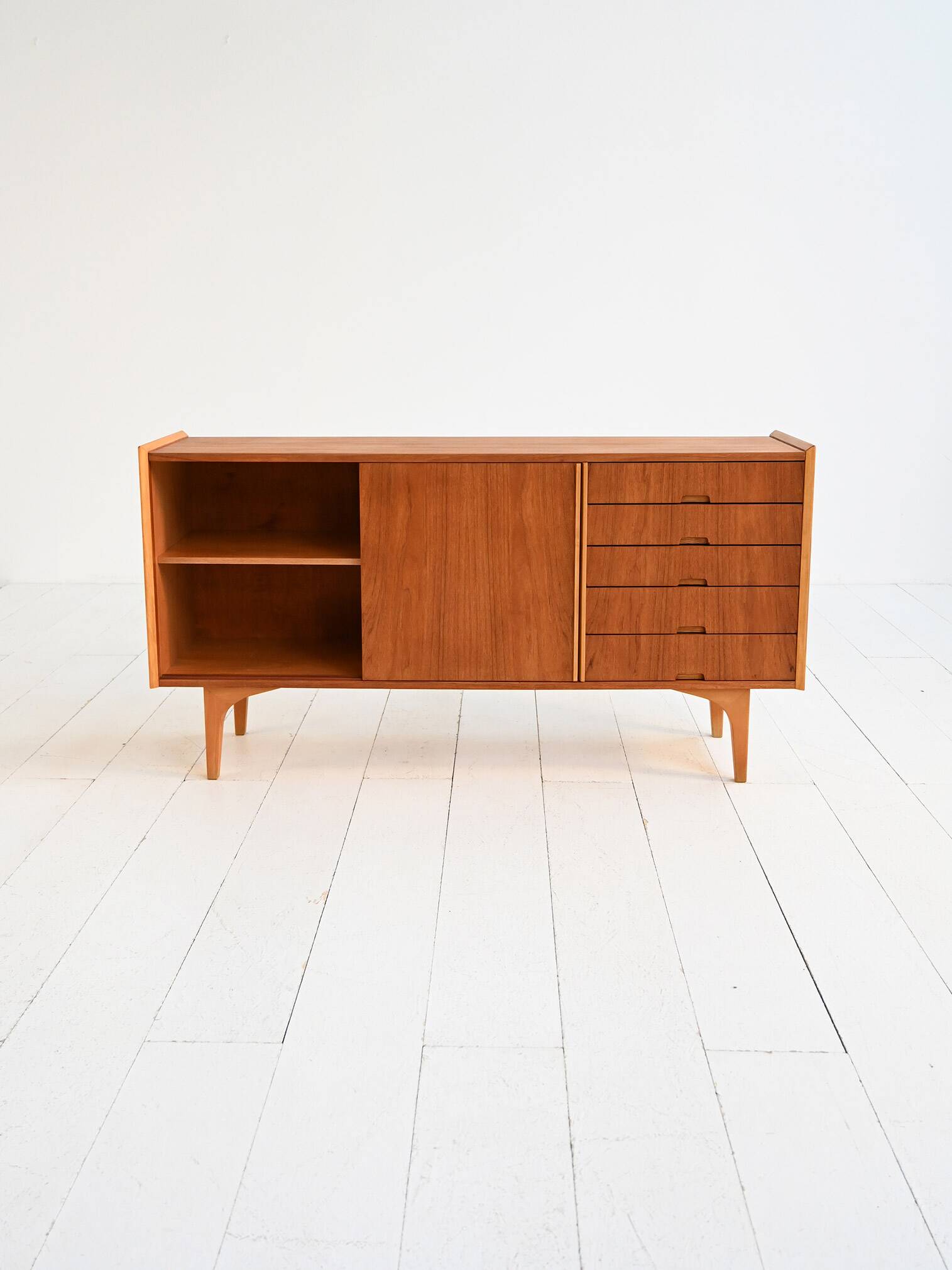 1960s Scandinavian teak and pine sideboard