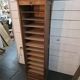 Oak curtain filing cabinet