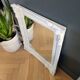 Antique mirror with painted wooden frame
