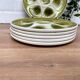 Set of 6 oyster plates in Earthenware Mill of Wolves