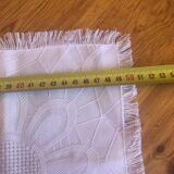 White cotton tablecloth and napkins