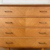 Vintage wooden chest of drawers with 4 drawers