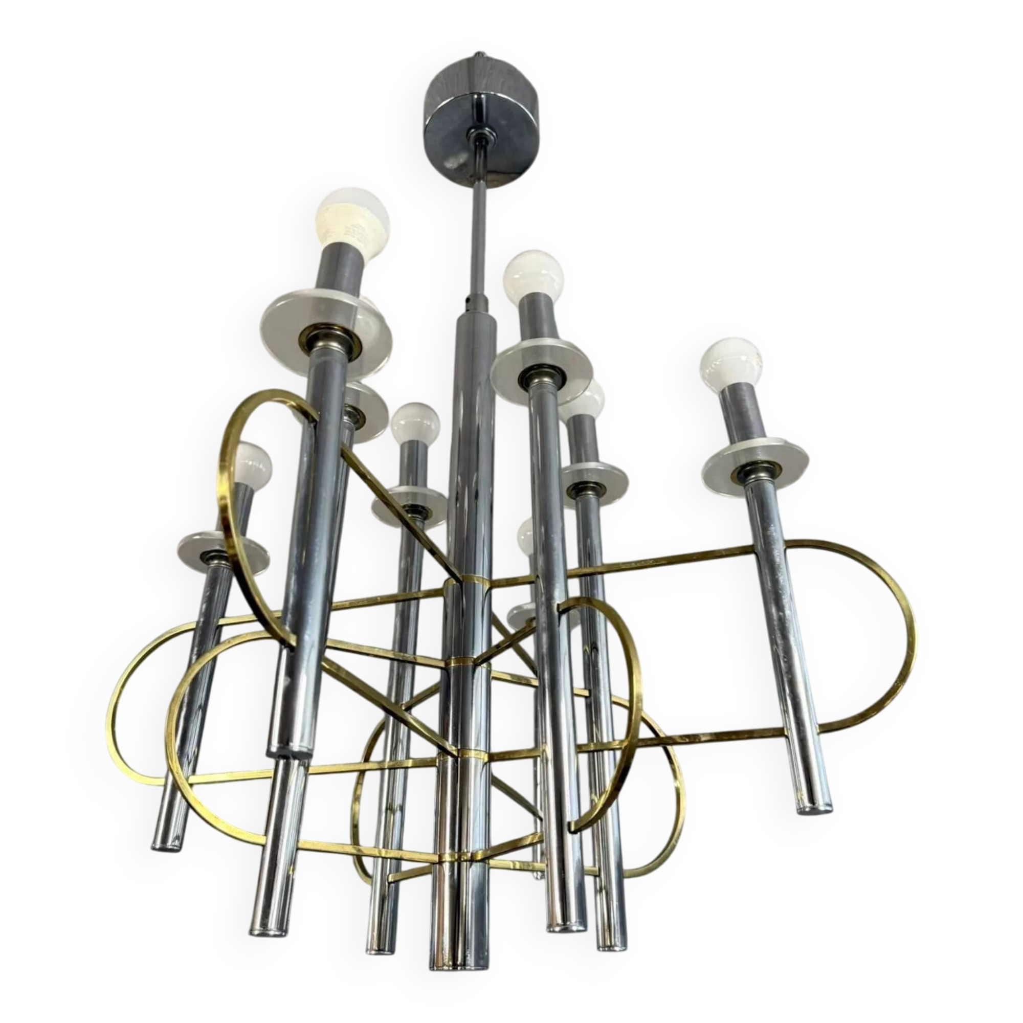 Sciolari (20th century): chandelier with eight lights