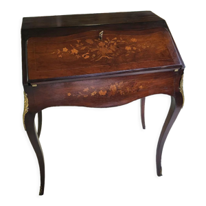 bureau à pente marqueté