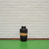Vintage brown floor vase