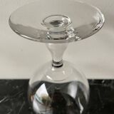 Vase verre à pied ancien en cristal