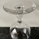 Old crystal stemmed glass vase