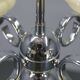 Art Deco Chrome and Glass Chandelier, 1930s