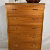 Commode rétro vintage en teck du milieu du siècle par Beeanese – 1960 Élégante