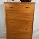 Commode rétro vintage en teck du milieu du siècle par Beeanese – 1960 Élégante