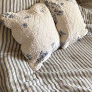 Housses de coussin en coton ancien en toile de Jouy
