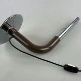 60s 70s table lamp Ingo Maurer Gulp tube lamp chrome metal Space Age