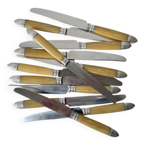 12 couteaux vintage bakélite