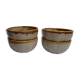 Set of 4 bowls Vallauris in gre enamelled