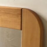 Large oak mirror in the style of a revival house, 1970s design.