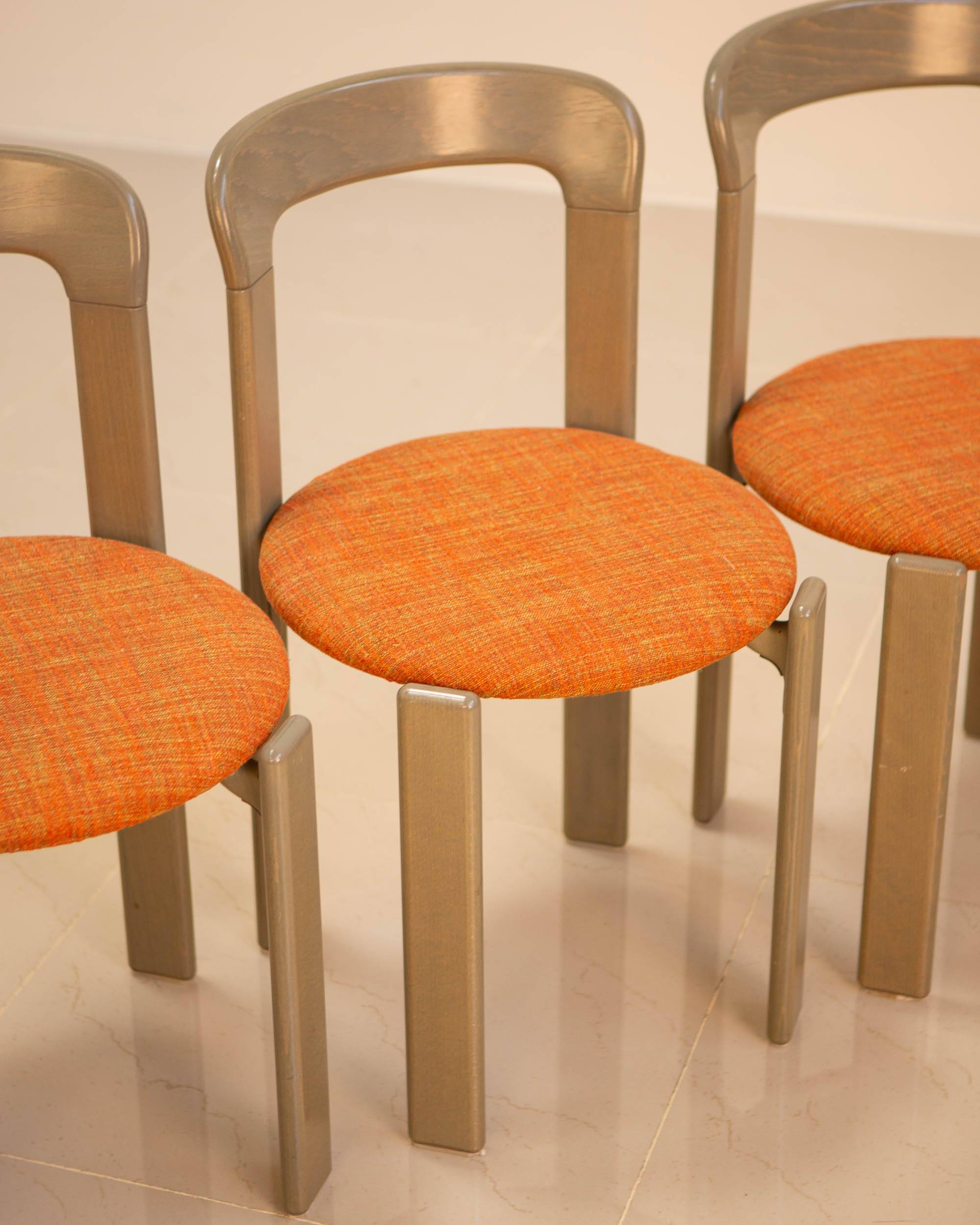 6 chairs by Bruno Rey for Dietiker 70's
