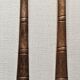 Lot de 12 fourchettes manche façon bambou en laiton