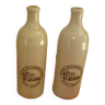 2 old stoneware bottles