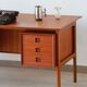 Danish desk from the 1960s by Erik Brouer – solid teak