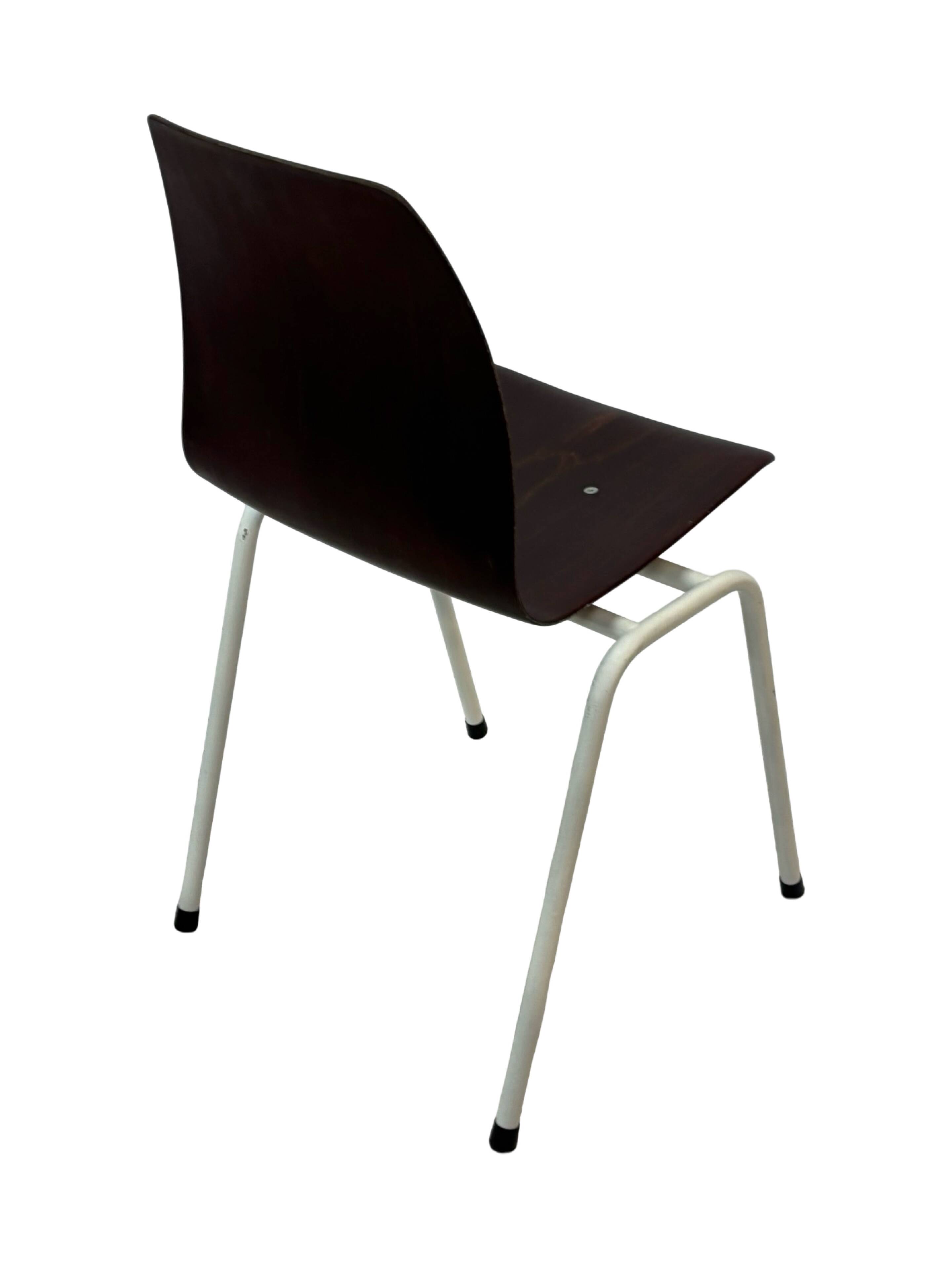 Vintage set of four Stacking Chairs by Elmar Flötotto for Pagholz