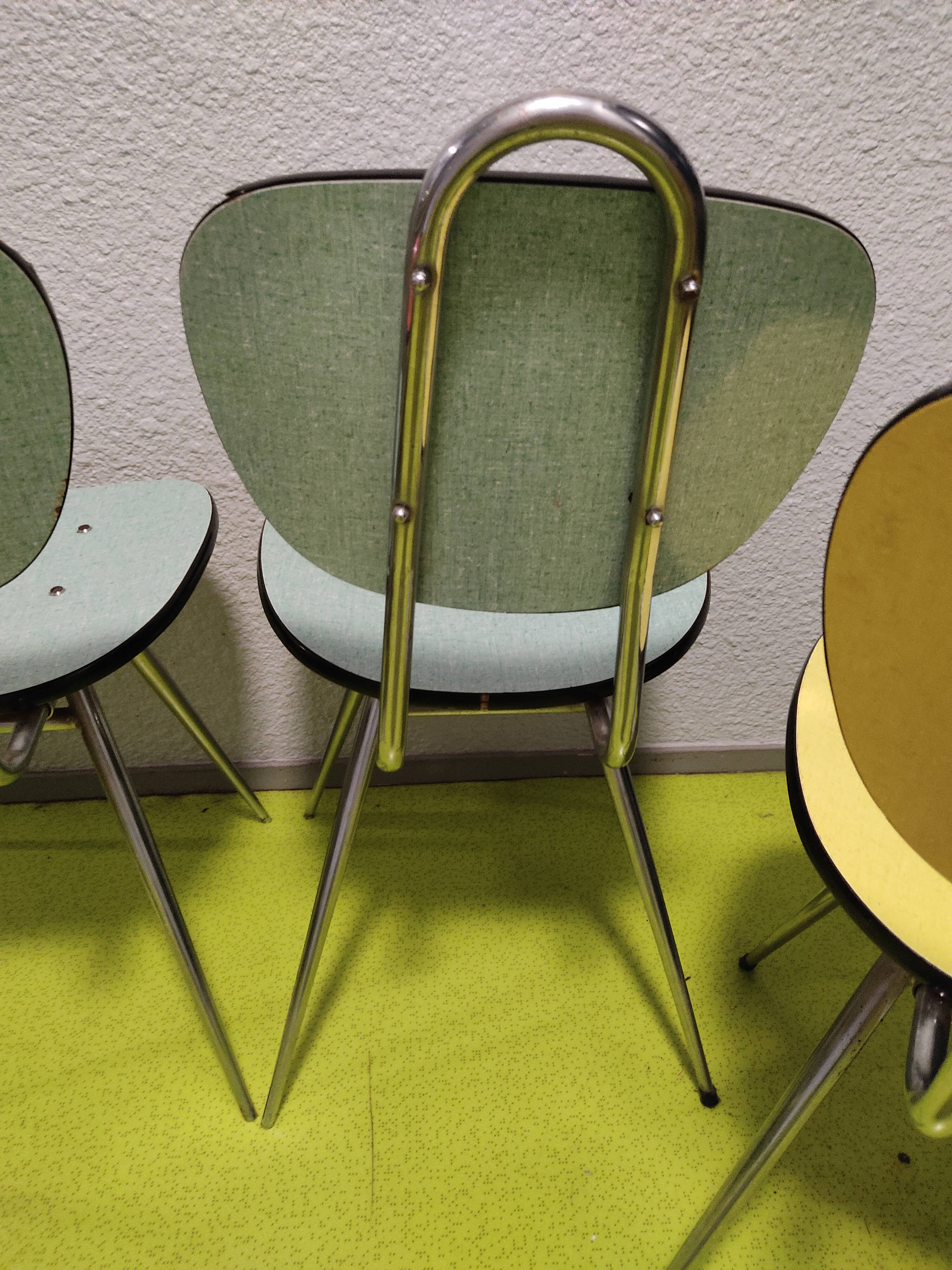 4 chairs formica year 1970