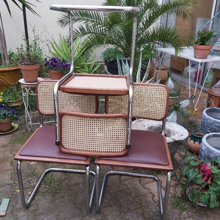 Set de 3 chaises Cesca B32 Marcel Breuer