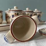 Service old cream jars