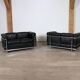 Canapé 2 places vintage Cassina LC2 par Charlotte Perriand et Le Corbusier