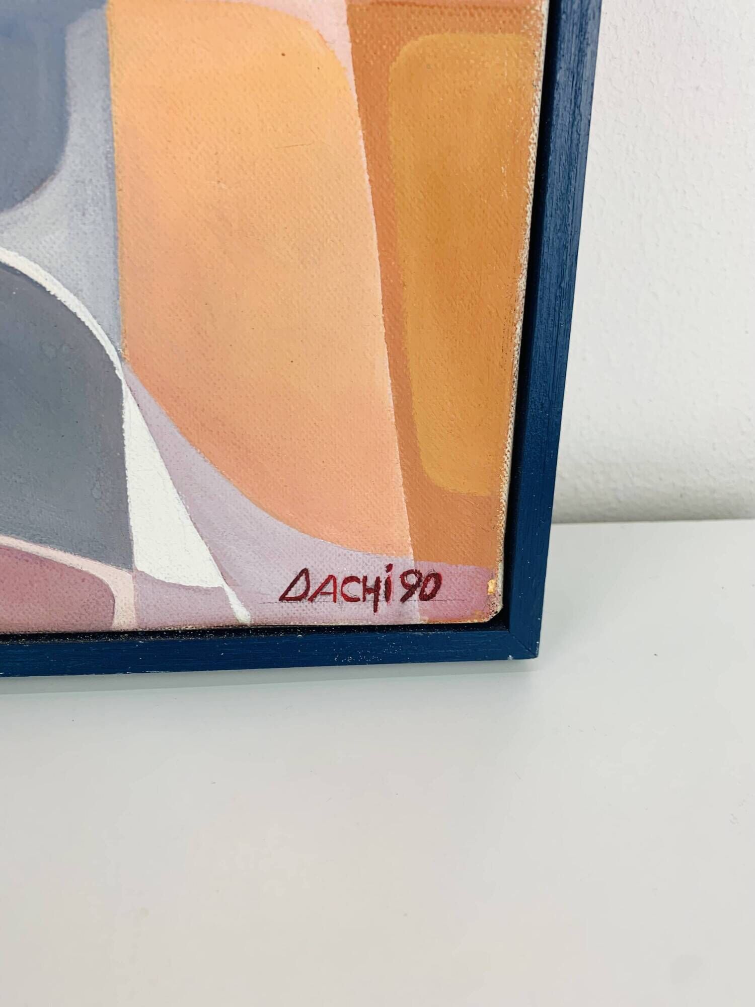 Abstract portrait painting from the 90s.