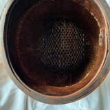 Early 20th century Chinese grain basket made of woven willow