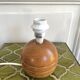 Lampe boule en bois vintage