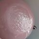 Vase en verre soufflé rose pastel 1980s