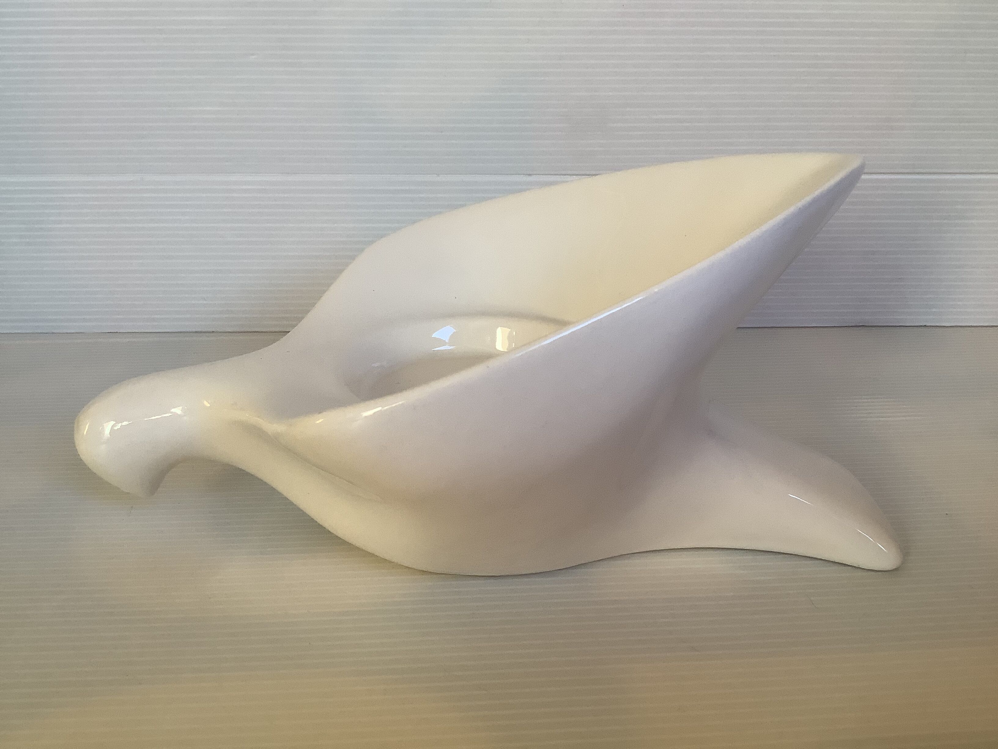 White bird dove candle holder