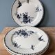 Series of 5 flat plates Terre de Fer HB and Cie Choisy Le Roi