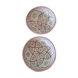 Lot of ceramic bowls pale pink