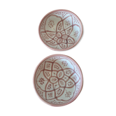 Lot de bols en céramique rose pâle