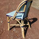 Pair of chairs bistro paris terrace in rattan and caning