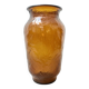 Vintage Henkel Amber Glass Vase – Germany, 1960s