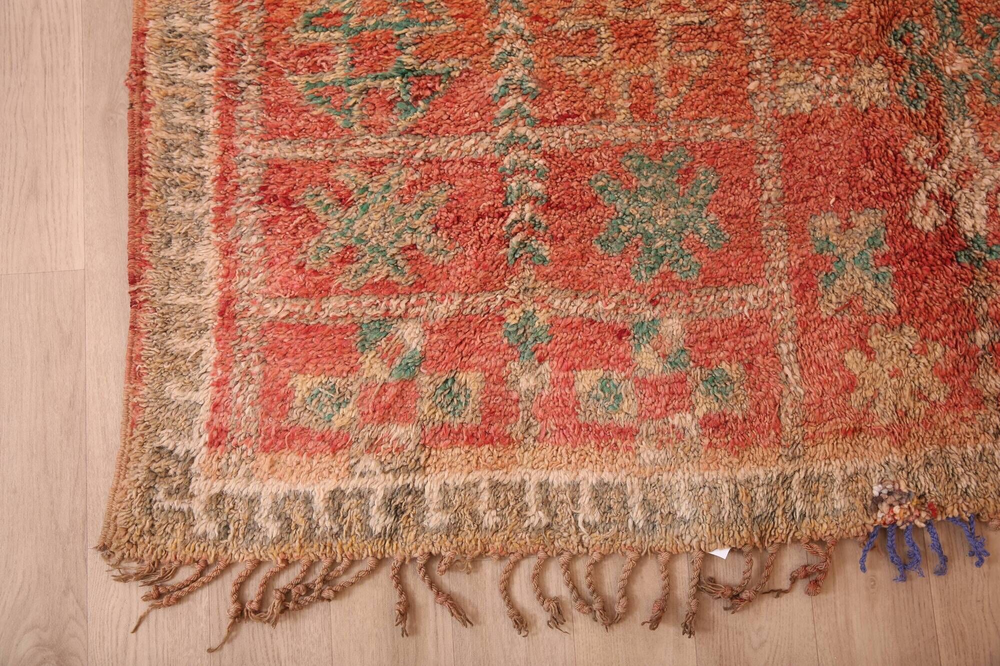 Vintage Moroccan Wool Rug 169 x 280 cm, Berber Handmade Rug Bohemian Style