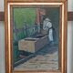 Tableau 1925 La lavandière