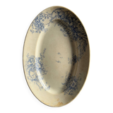 Old floral decor presentation plate