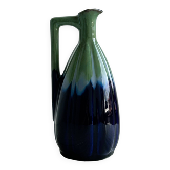 Bottle, pitcher, Denbac style ceramic.