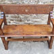 Stylized church pew, early twentieth century, solid wood