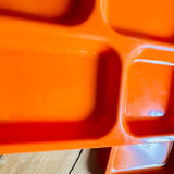 Vintage tray orange meal trays 70