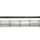 Large Grey Soviet Industrial Hanging Tube Light, 1970s
