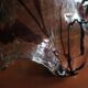 Large art glass pendant light, Pertti Santalahti for Humppila, Norway 1960s