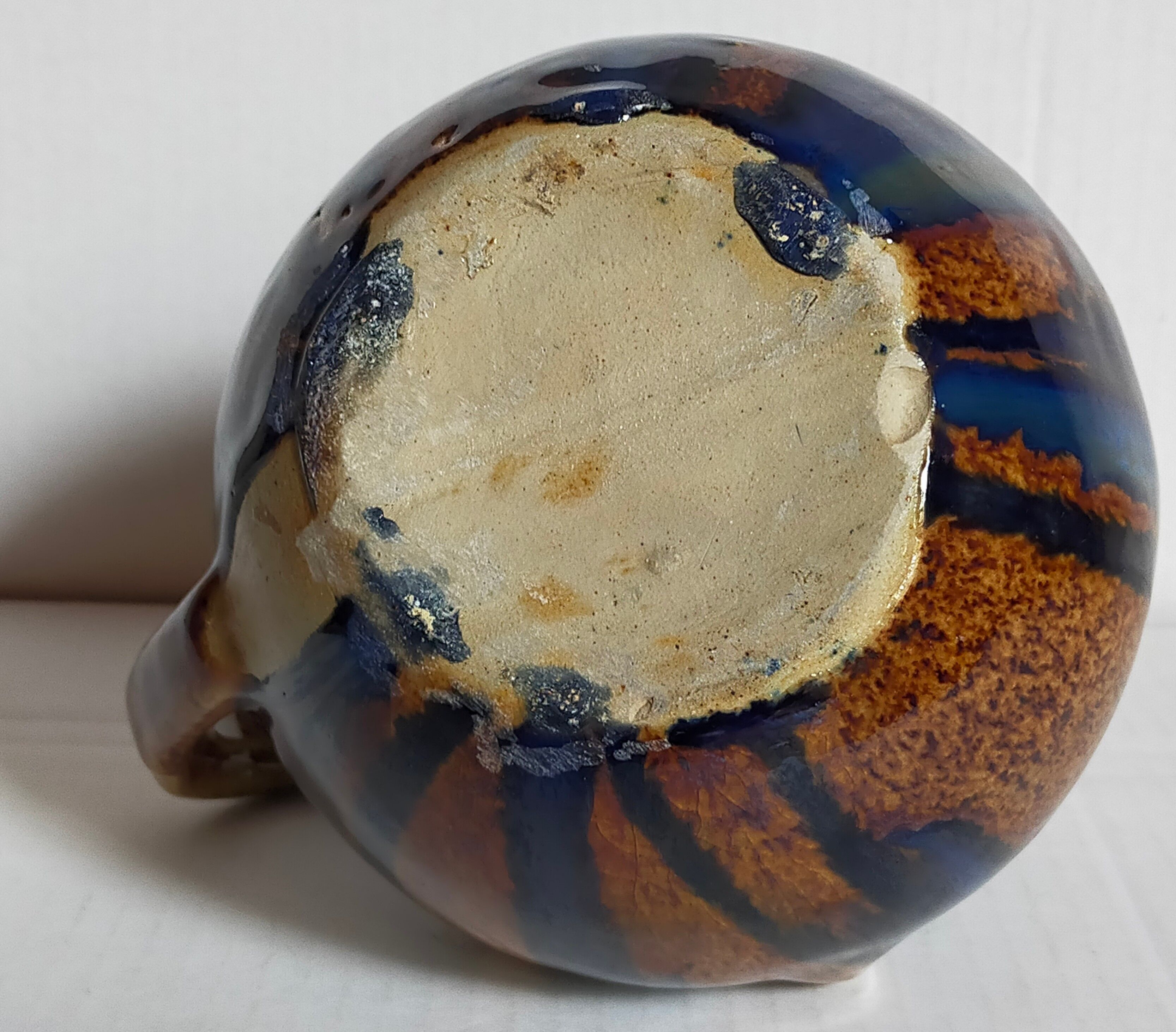 Art nouveau pitcher enamelled earth early twentieth century