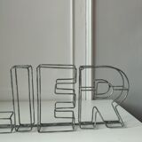 Zinc workshop sign