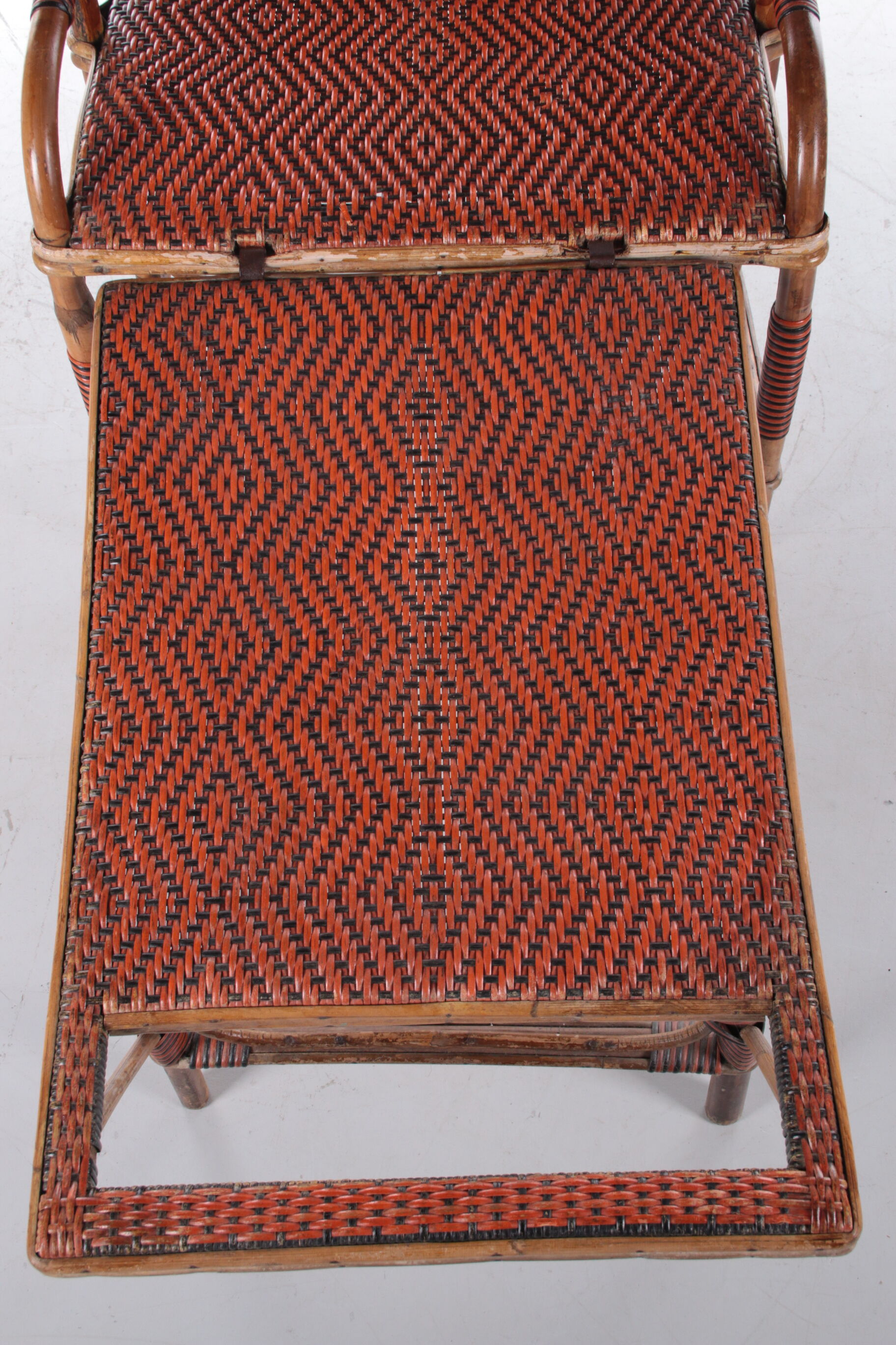 Vintage Rattan and bamboo Lounge chair, 1960s